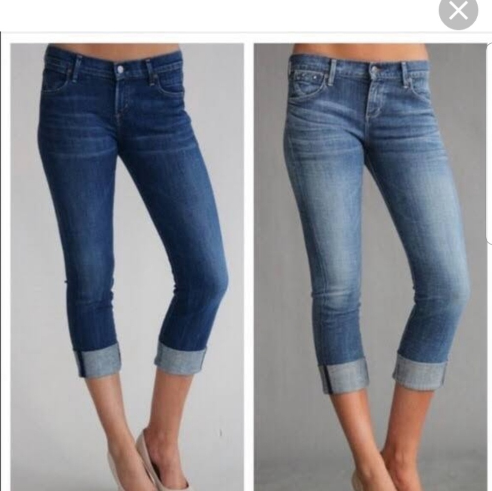 Citizens of humanity low waist crop sz 28